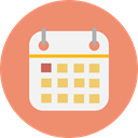 time, Organization, Calendars, Calendar, interface, miscellaneous, Administration, Schedule, date DarkSalmon icon
