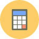 miscellaneous, maths, technology, Calculating, calculator, Technological SandyBrown icon