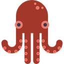Octopus, Aquatic, Aquarium, Sea Life, Animals Brown icon