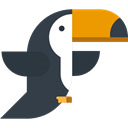 Wild Life, Animals, bird, toucan, Animal Kingdom DarkSlateGray icon