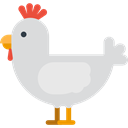 hen, Animal Kingdom, Farm, Animals, bird Gainsboro icon