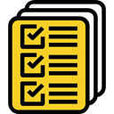 Archive, Business, document, documents, list, Text Lines, File Gold icon