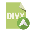 File, Divx, divx up, Format, Up DarkKhaki icon