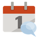 speech, Calendar, Bubble Gainsboro icon