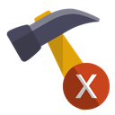 cross, hammer Black icon