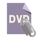 File, Dvd, Format, Attachment LightSlateGray icon