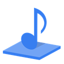 Library, music Black icon