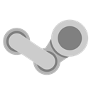 steam, light Black icon