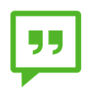 Messenger, green Black icon