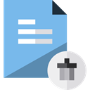 Files And Folders, Archive, document, delete, File SkyBlue icon