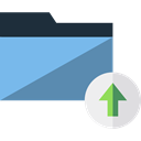 upload, storage, Files And Folders, Folder, interface, file storage, Data Storage, Office Material SkyBlue icon