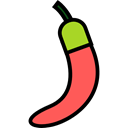 food, Spicy, Food And Restaurant, organic, Chili, hot, pepper, Chili Pepper, vegan, vegetarian Black icon