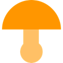 Food And Restaurant, Muscaria, nature, Fungi, food, Mushroom DarkOrange icon