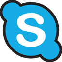 social media, logotype, social network, Brands And Logotypes, Logo, Logos, Video Call, Skype DeepSkyBlue icon