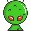 space, Ufo, people, Avatar, extraterrestrial, Alien, galaxy, user LimeGreen icon