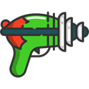 Blaster, weapons, Gun, Science Fiction, weapon Black icon