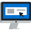 Computer, monitor, technology, screen DodgerBlue icon