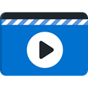Multimedia, video player, interface, Play button, Music And Multimedia, movie, Multimedia Option DodgerBlue icon