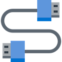 Usb, port, Cable, electronics, technology, Connection Black icon