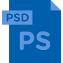 document, Extension, Psd, Format, Files And Folders, File, Archive DarkCyan icon