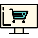 website, Broswer, Multimedia, Business, shopping cart, online shop, Commerce And Shopping, online shopping, web page OldLace icon