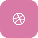 dribbble PaleVioletRed icon