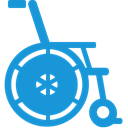 wheelchair, Blue DodgerBlue icon