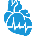 Cardiology, Blue DodgerBlue icon