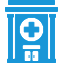 hospital, Blue DodgerBlue icon