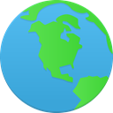 globe MediumTurquoise icon