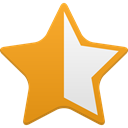 star, half, Full Goldenrod icon