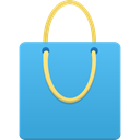 Blue, shopping, Bag MediumTurquoise icon