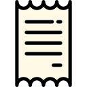 Business, Bill, payment, receipt, commerce, Ticket, Commerce And Shopping, invoice OldLace icon