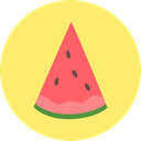 vegan, vegetarian, Food And Restaurant, diet, watermelon, Fruit, Healthy Food, organic, food Khaki icon