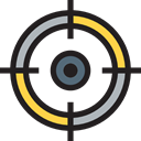 Target, shooting, Aim, weapons, sniper, Business And Finance Black icon