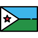 Country, flags, flag, Nation, world, Djibouti SeaGreen icon