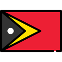 flag, Nation, Country, flags, East Timor, world Crimson icon