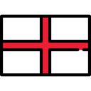 Country, world, Nation, flags, England, flag Black icon