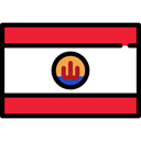 Nation, flags, Country, world, flag, French Polynesia Crimson icon