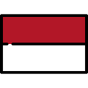 Nation, Country, Indonesia, flag, world, flags Firebrick icon