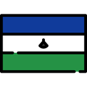 Lesotho, flags, world, flag, Country, Nation Black icon