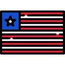 world, Country, flags, flag, Liberia, Nation Black icon