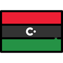 Libya, flags, flag, Country, Nation, world Black icon