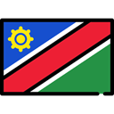 Namibia, Country, Nation, world, flags, flag Crimson icon
