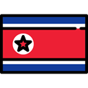 world, Country, North Korea, flag, Nation, flags Crimson icon