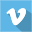 Shadow, Social, flat, set, Vimeo, media CornflowerBlue icon