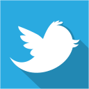 twitter, Social, set, Shadow, media, flat DodgerBlue icon