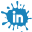 set, blot, Linkedin, Social, media SteelBlue icon