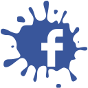 set, media, Facebook, Social, blot DarkSlateBlue icon