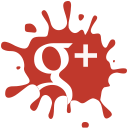 set, Social, google, blot, media Firebrick icon